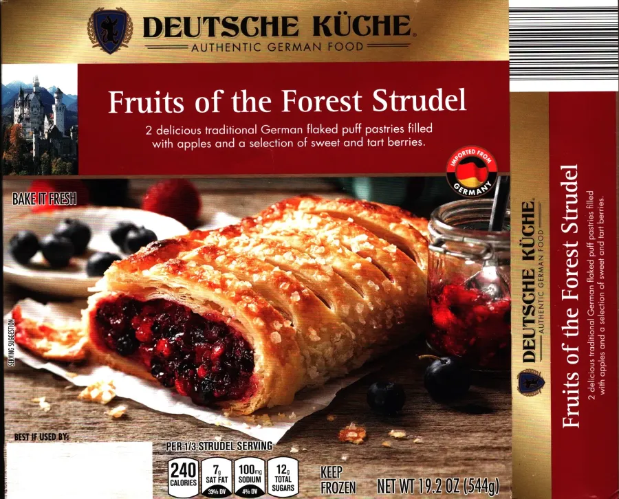 Deutsche Kuche Fruits Of The Forest Strudel
