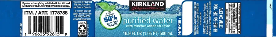 Kirkland Signature Purified Bottled Water