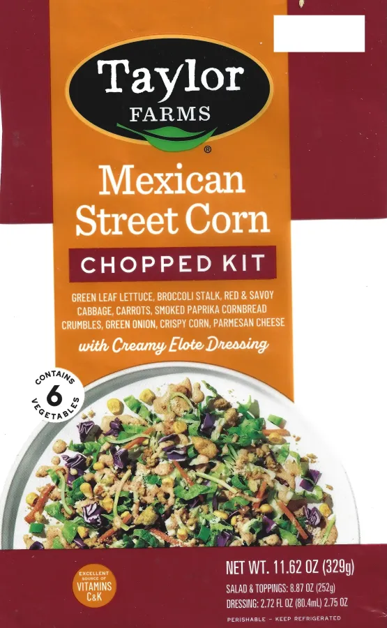 Taylor Farms Mexican Street Corn Chopped Salad Kit
