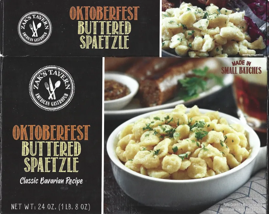Zaks Tavern Oktoberfest Buttered Spatzle