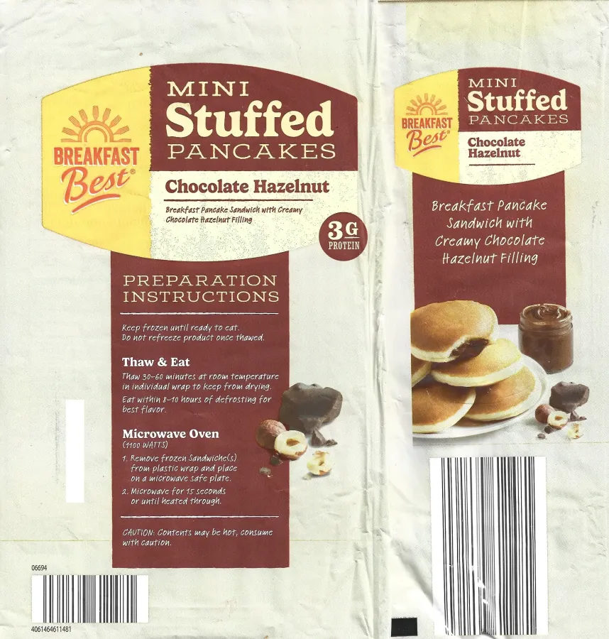 Breakfast Best Mini Stuffed Chocolate Hazelnut Pancakes Cooking Directions