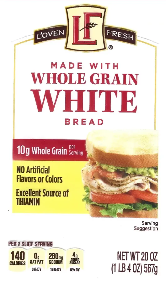 Loven Fresh Whole Grain White Bread