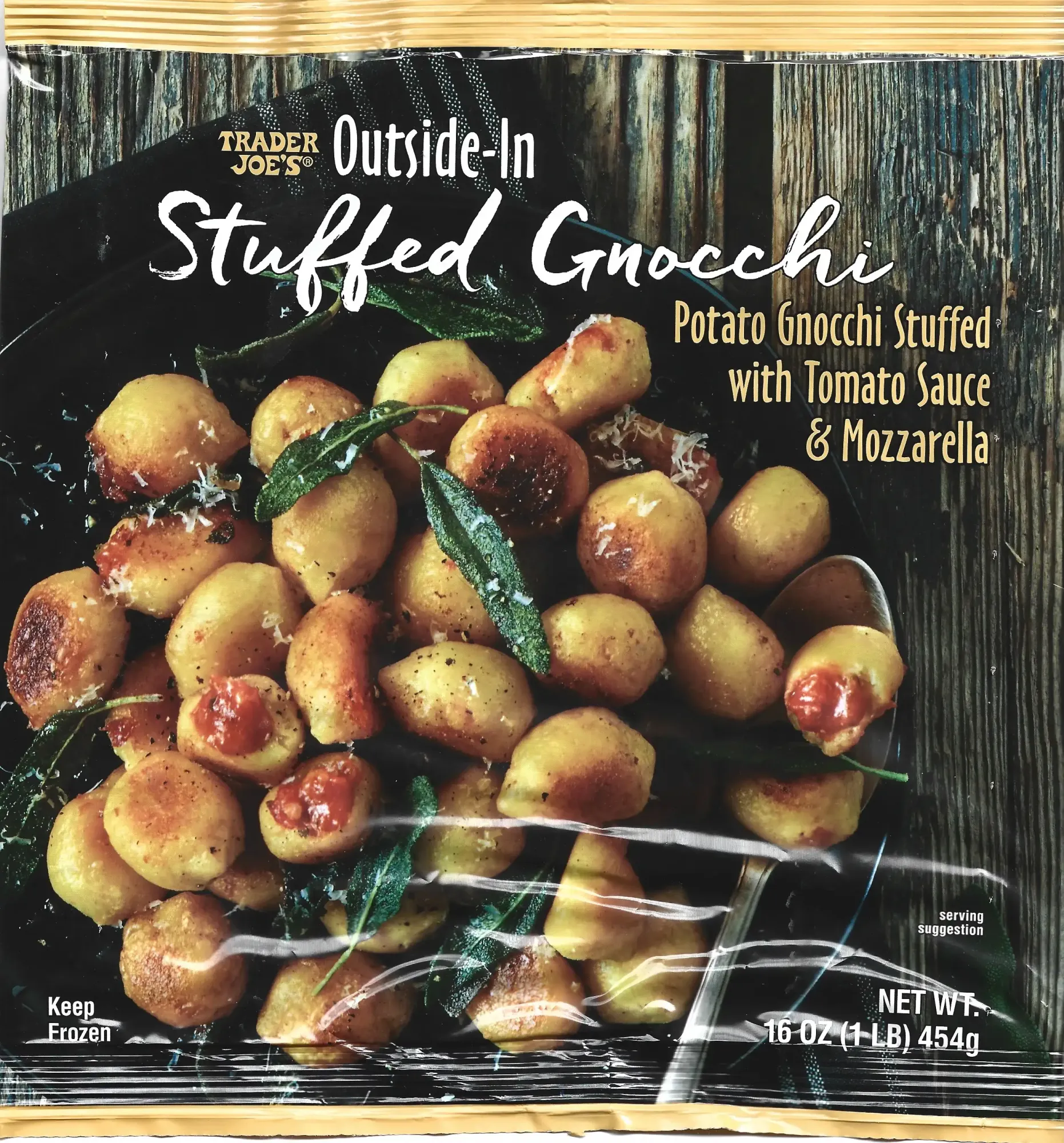 Trader Joes Outside In Stuffed Gnocchi Potato Gnocchi Stuffed With Tomato Sauce Mozzarella