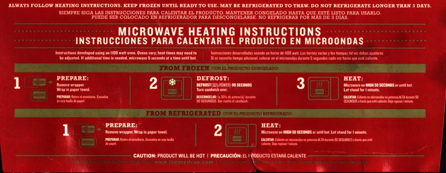 Jimmy Dean Croissant Sausage Egg And Cheese Sandwiches Cooking Directions