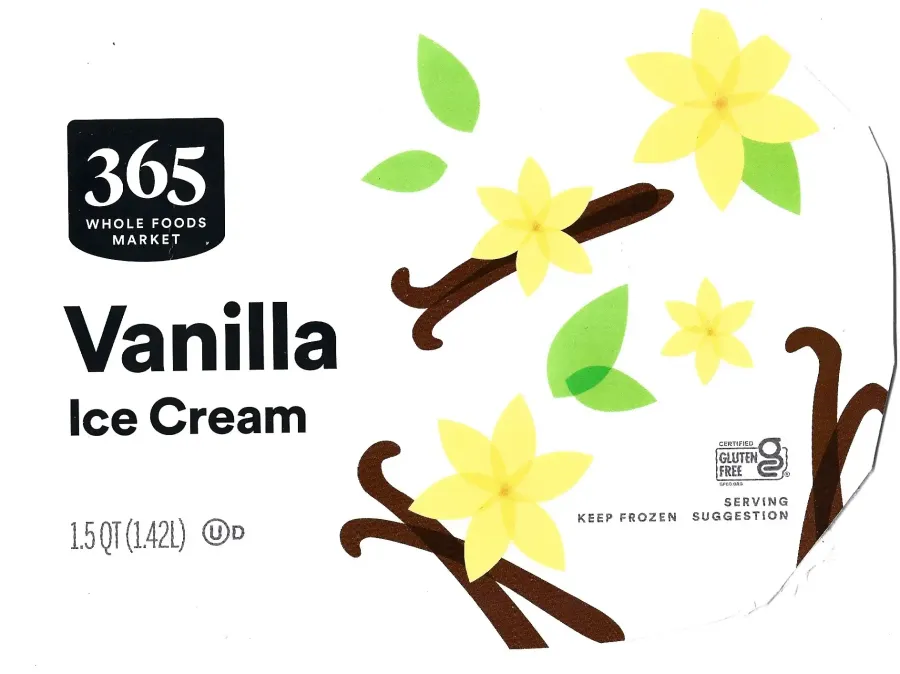 365 Whole Foods Markets Vanilla Ice Cream