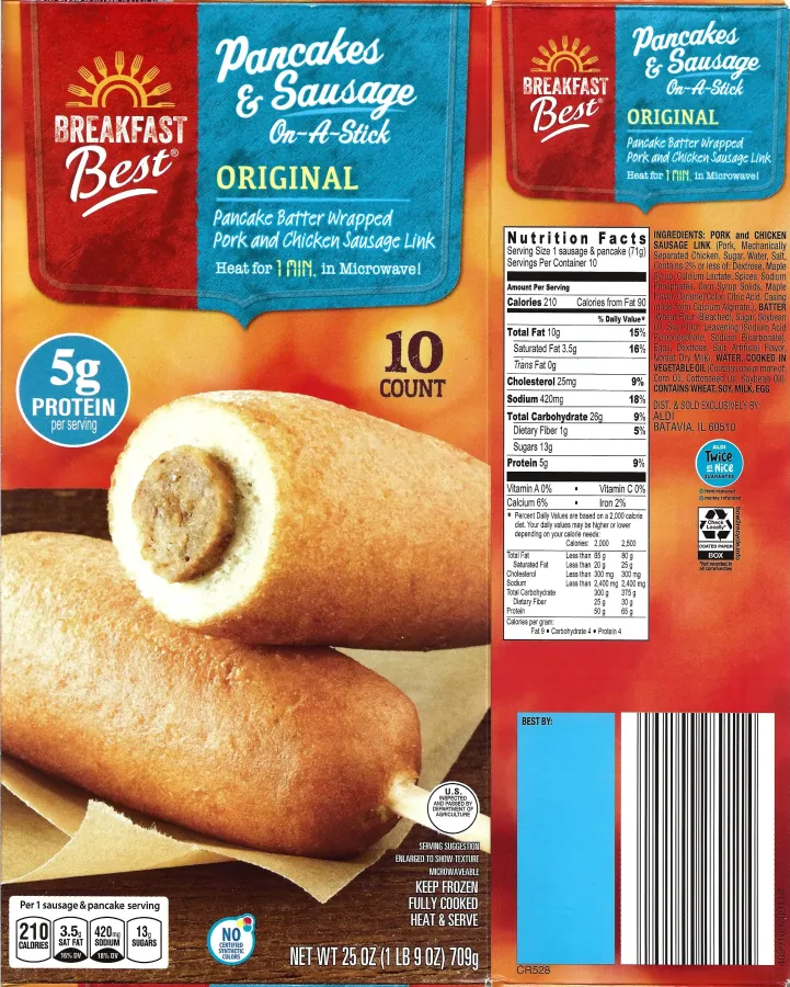 Breakfast Best Pancakes And Sausage On A Stick Ingredients Nutrition Facts