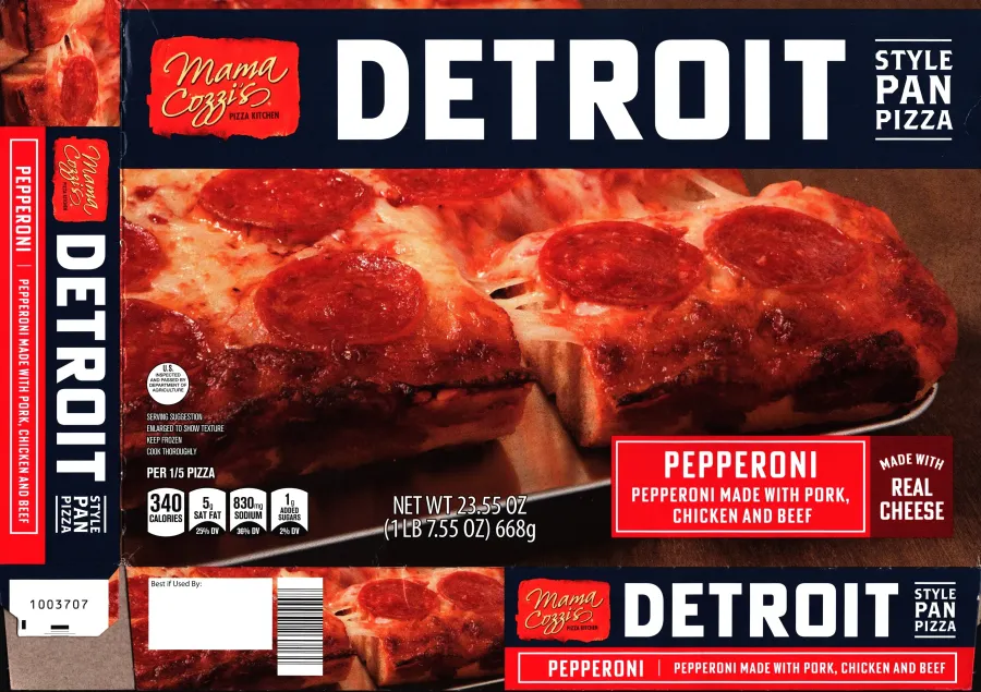 Mama Cozzis Detroit Style Pan Pizza Pepperoni