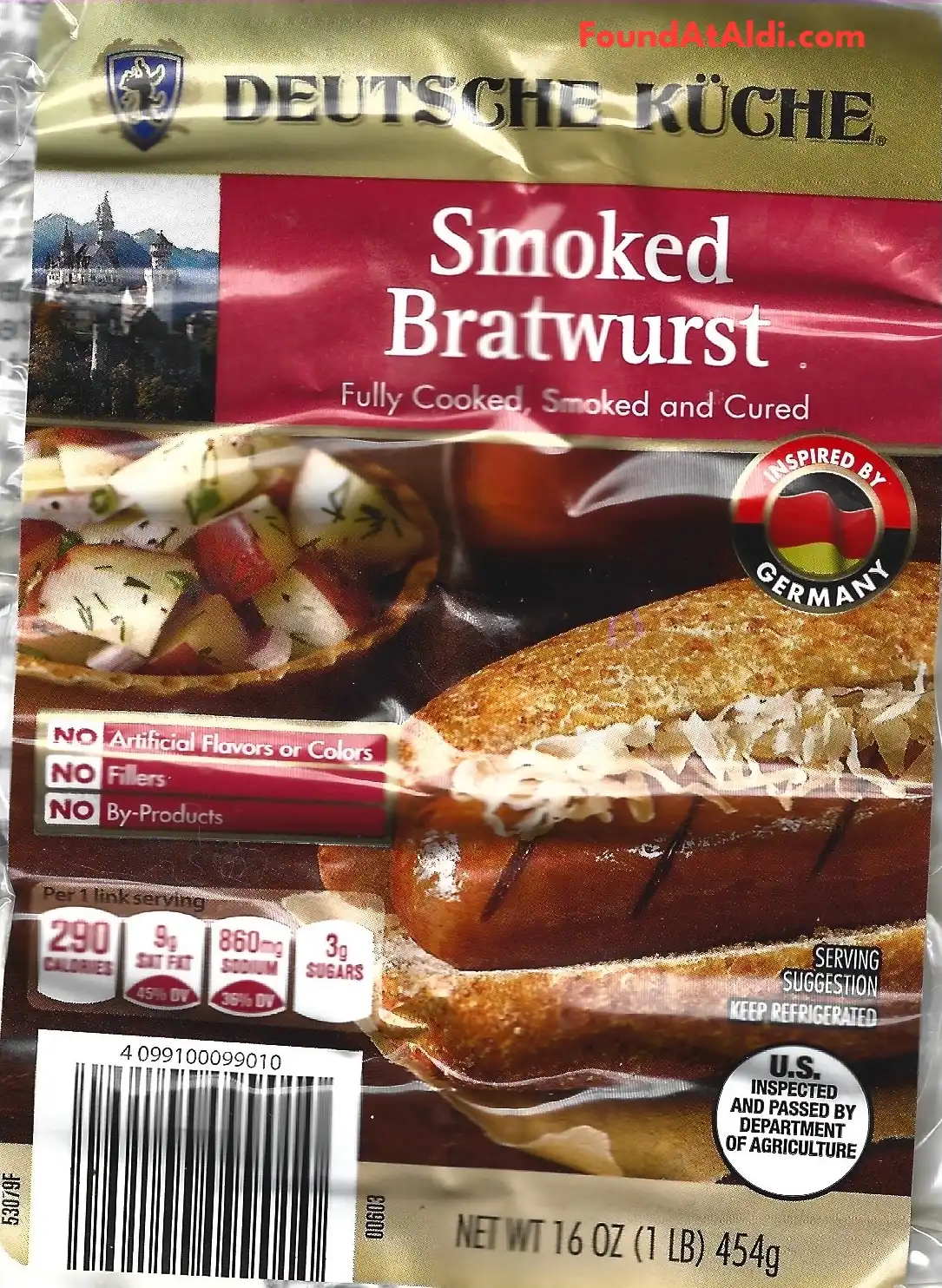 Deutsche Kuche Smoked Bratwurst