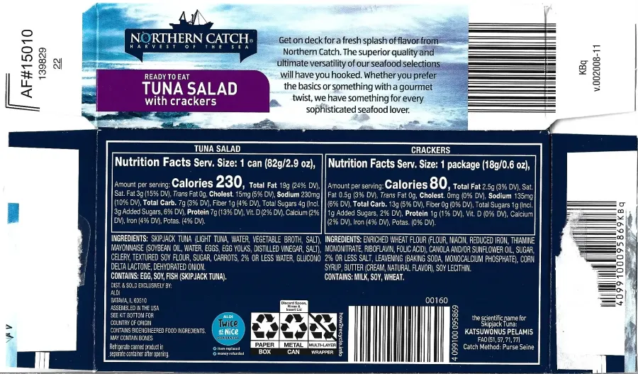 Northern Catch Ready To Eat Tuna Salad With Crackers Kit Ingredients Nutrition Facts