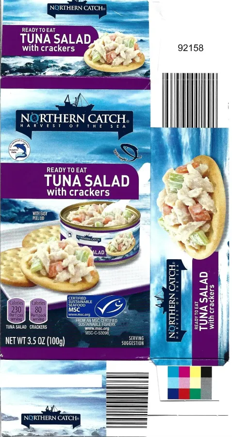 Northern Catch Ready To Eat Tuna Salad With Crackers Kit