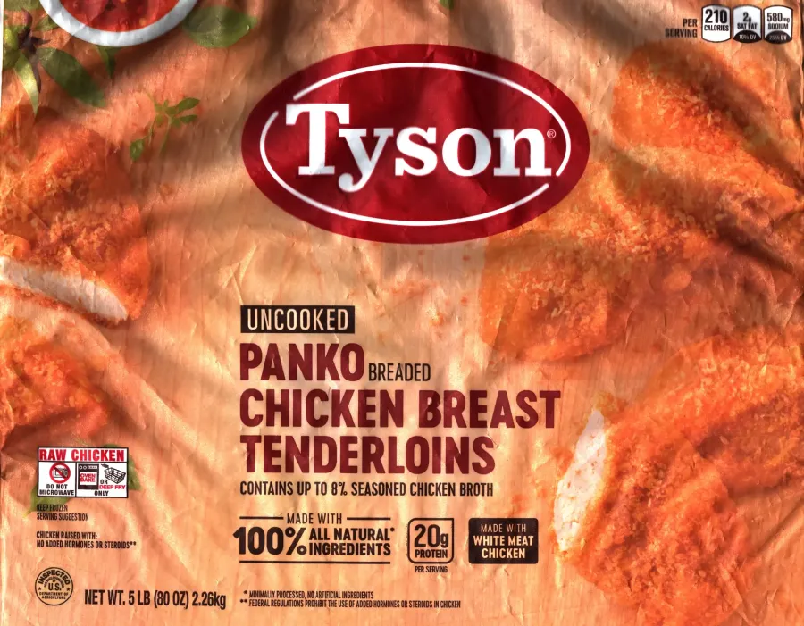 Tyson Panko Breaded Chicken Breast Tenderloins