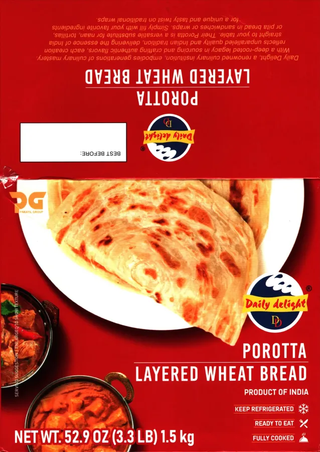 Daily Delight Porotta Layered Wheat Bread