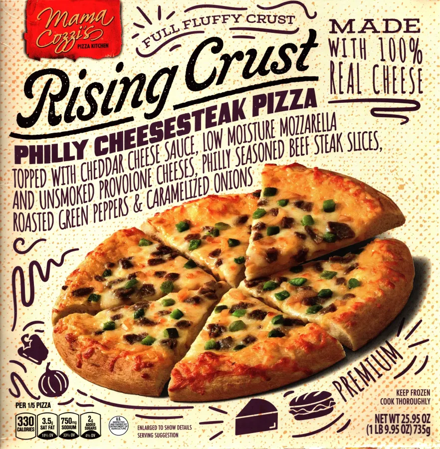 Mama Cozzis Rising Crust Philly Cheesesteak Pizza