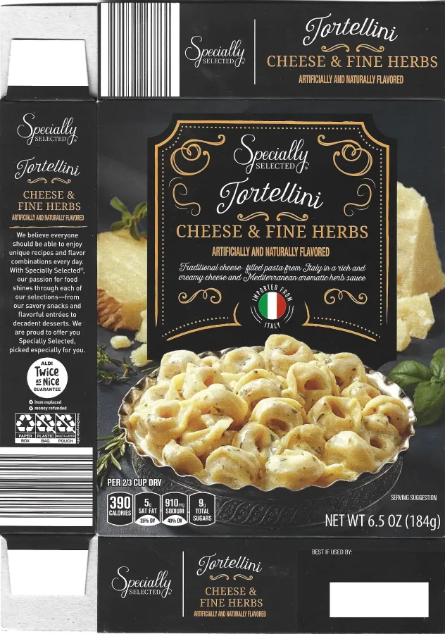 Specially Selected Tortellini Cheese And Fine Herbs