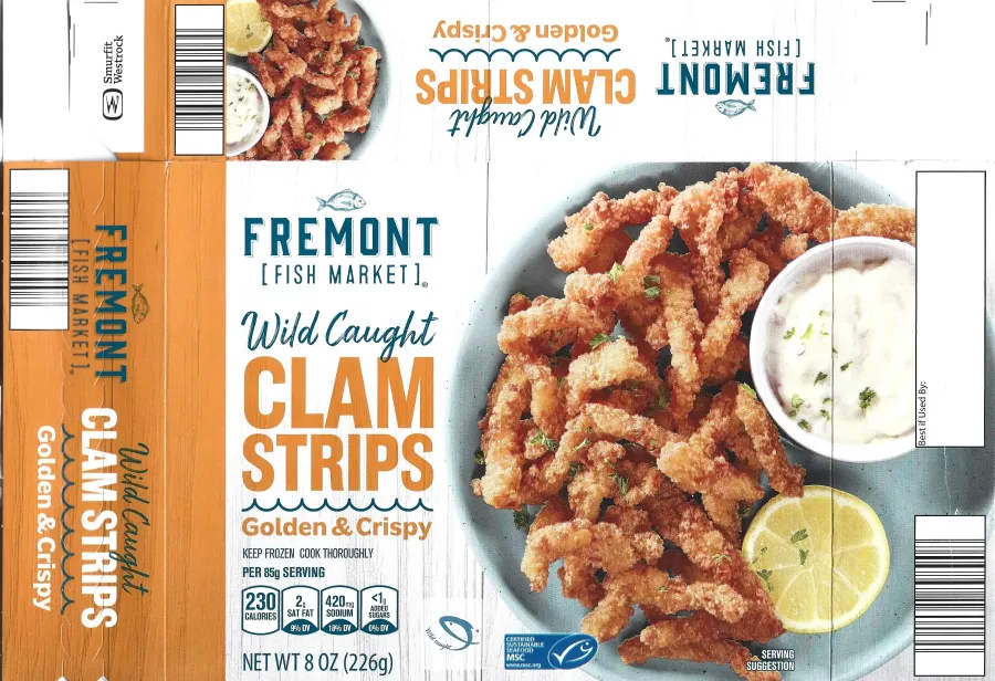 Fremont Fish Market Wild Caught Clam Strips