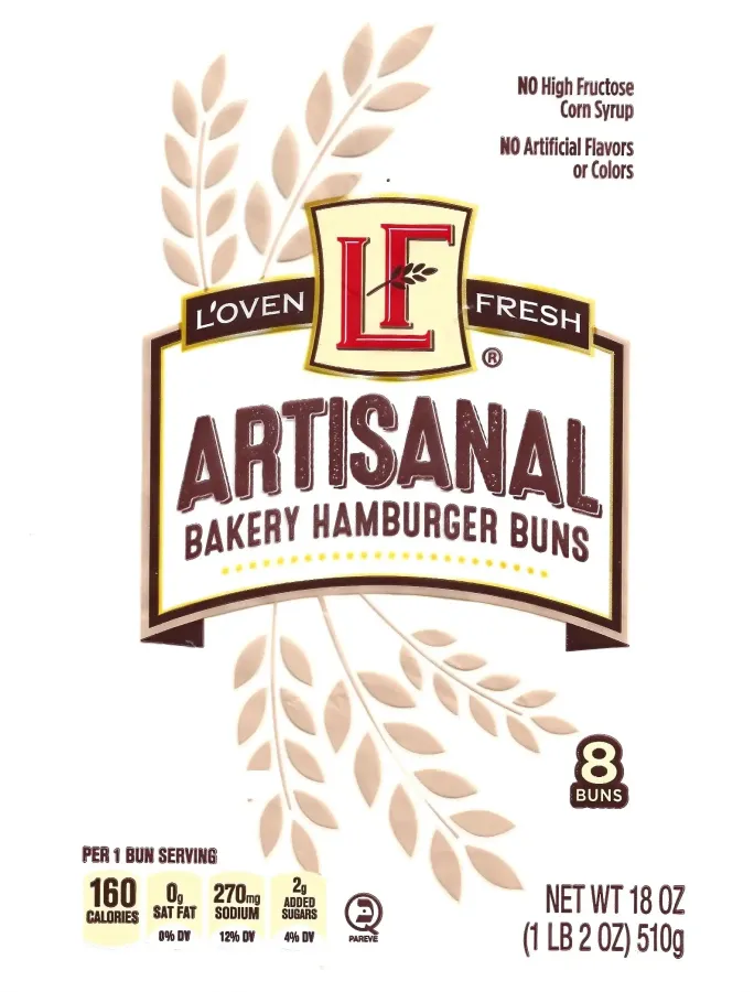 Loven Fresh Artisanal Hamburger Buns
