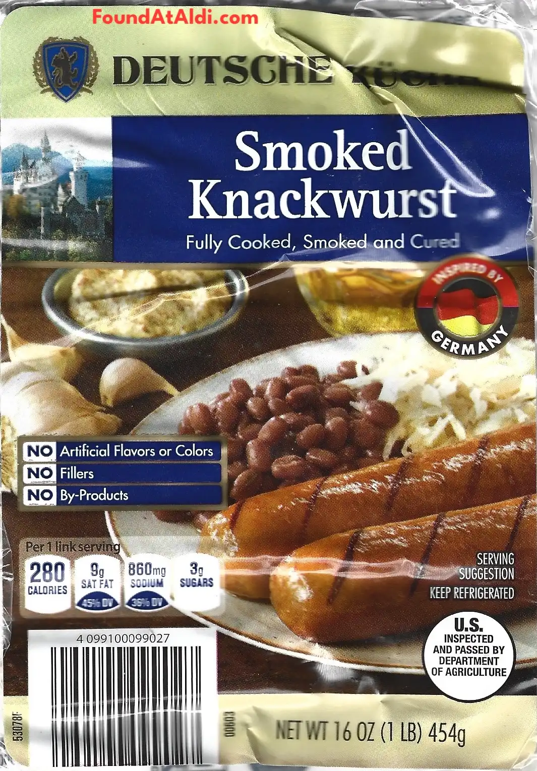 Deutsche Kuche Smoked Knackwurst