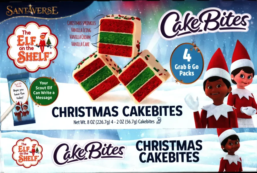 Cookies United The Elf On The Shelf Christmas Cakebites