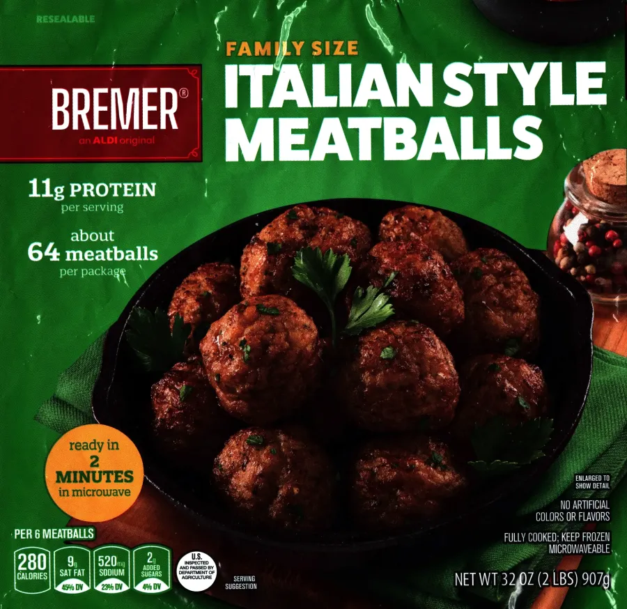 Bremer Family Size Italian Style Meatballs