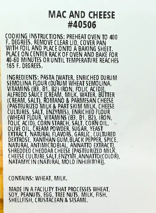 Costco Kirkland Signature Mac And Cheese 40506