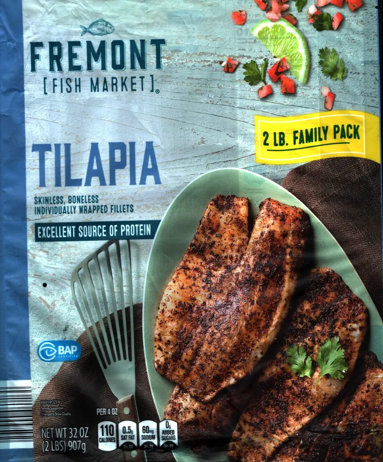 Fremont Fish Market 2lb Family Pack Tilapia