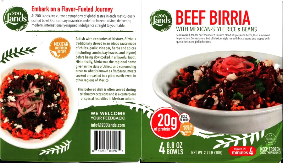 Costco 200 Lands Beef Birria