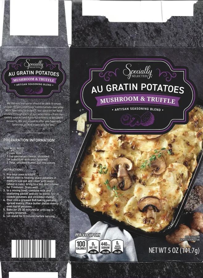 Specially Selected Au Gratin Potatoes Mushroom And Truffle Cooking Directions