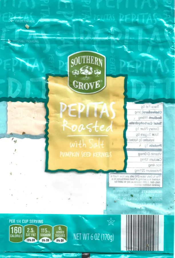 Southern Grove Roasted Pepitas With Salt