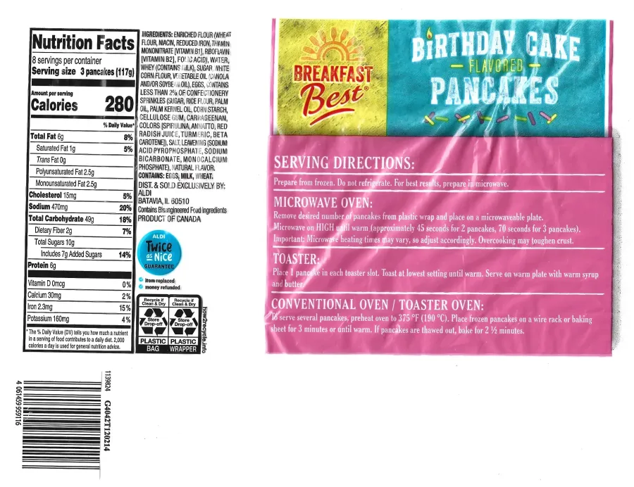 Breakfast Best Birthday Flavored Pancakes Ingredients Nutrition Facts Cooking Directions