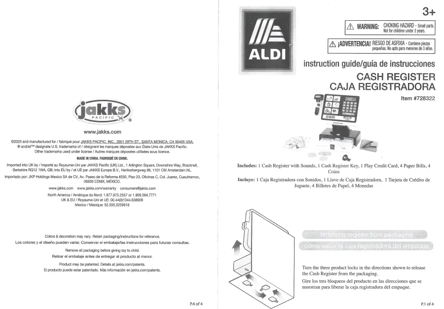 Aldi Kids Cash Register Instructions 1