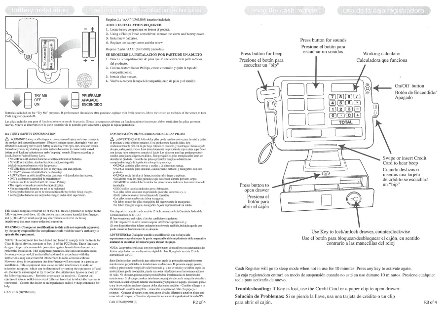 Aldi Kids Cash Register Instructions 2