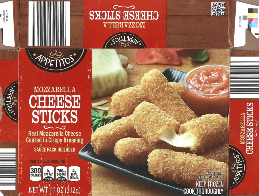 Appetitos Mozzaerlla Cheese Sticks