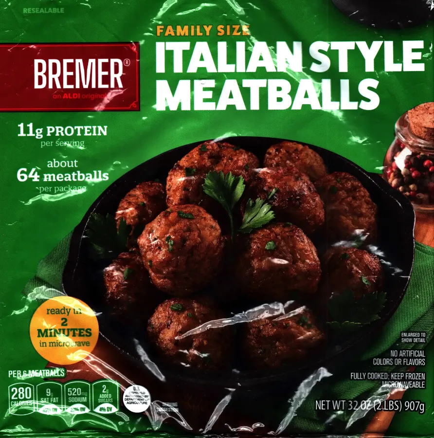 Bremer Family Size Italian Style Meatballs