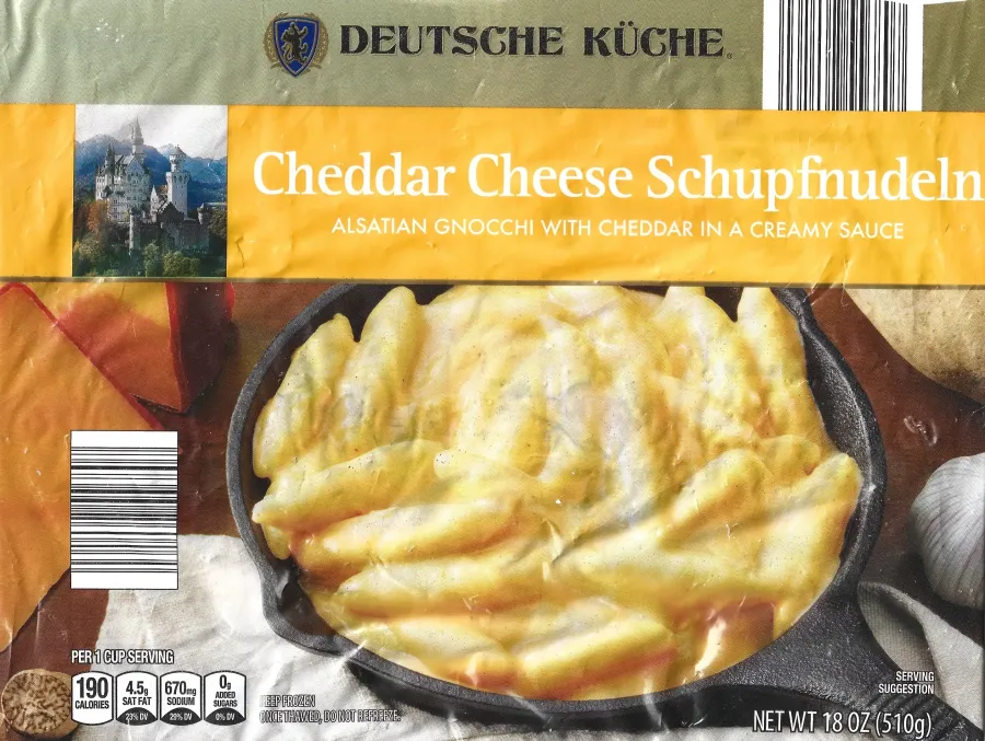 Deutsche Kuche Cheddar Cheese Schupfnudeln