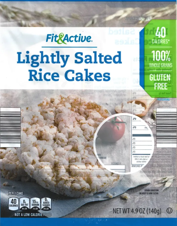 Fit And Active Lightly Salted Rice Cakes