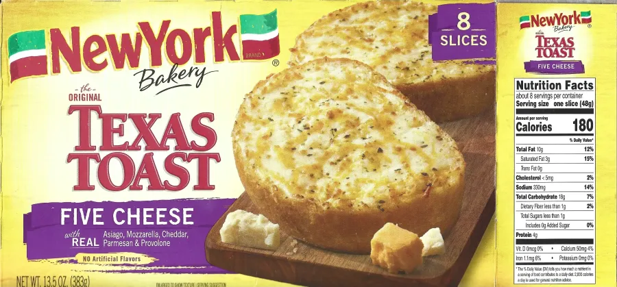 New York Bakery Five Cheese Texas Toast