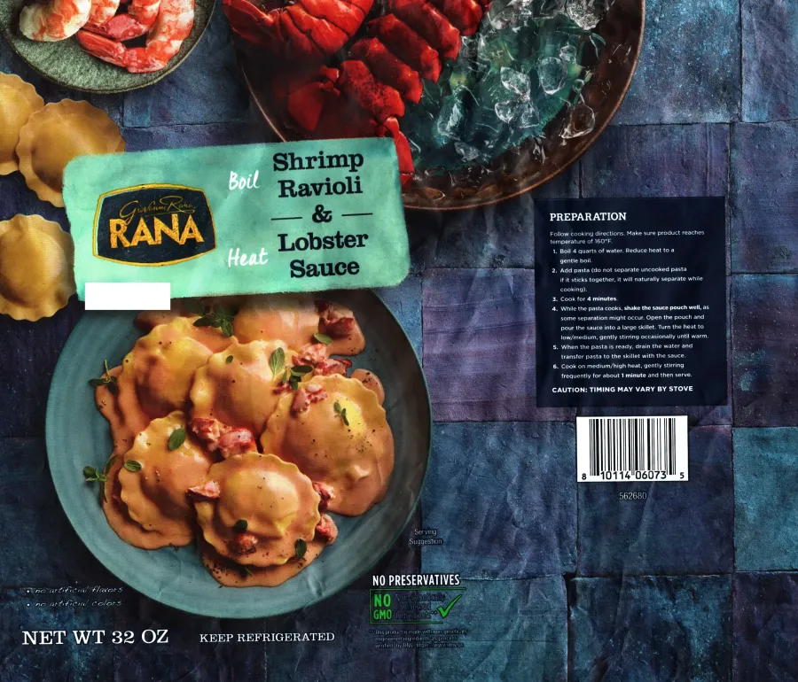 Rana Shrimp Ravioli And Lobster Sauce Cooking Directions