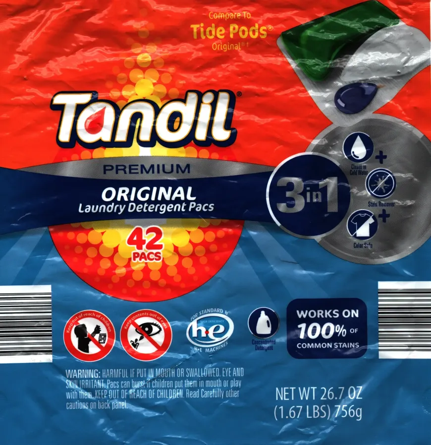 Tandil Premium Original Laundry Detergent Pacs