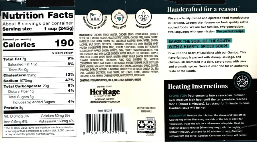 Heritage Specialty Foods Gumbo