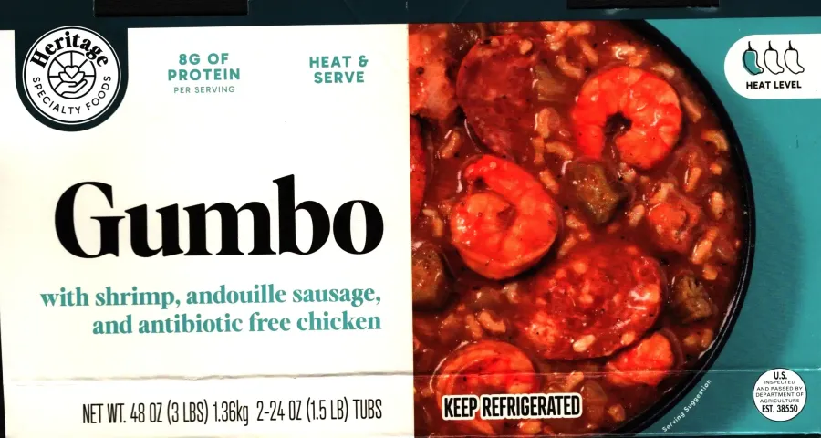 Heritage Specialty Foods Gumbo Ingredients Nutrition Facts Cooking Directions