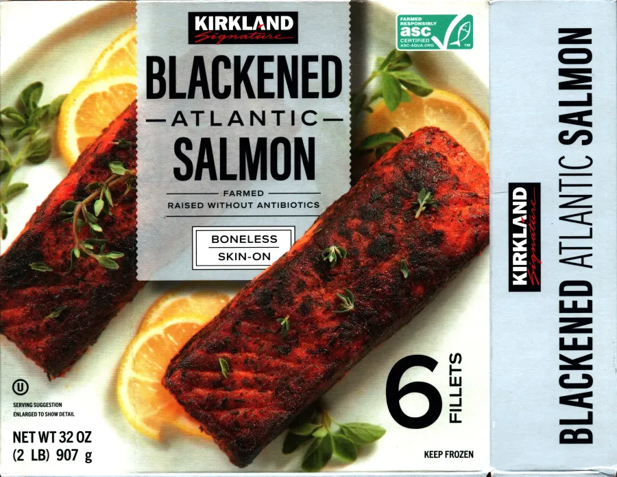 Kirkland Signature Blackened Atlantic Salmon