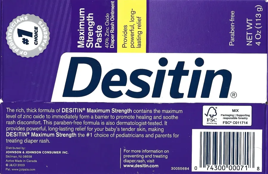 Desitin Maximum Strength Paste