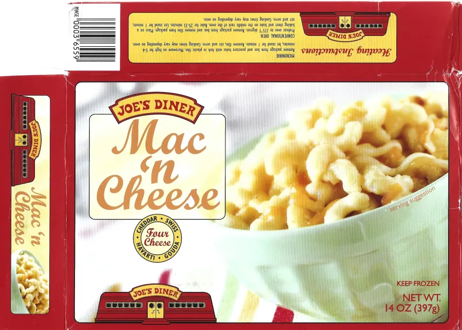 Joes Diner Mac N Cheese Frozen