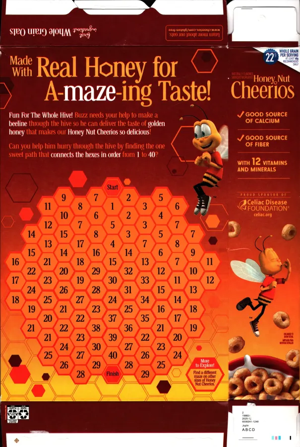 General Mills Honey Nut Cheerios Large Size