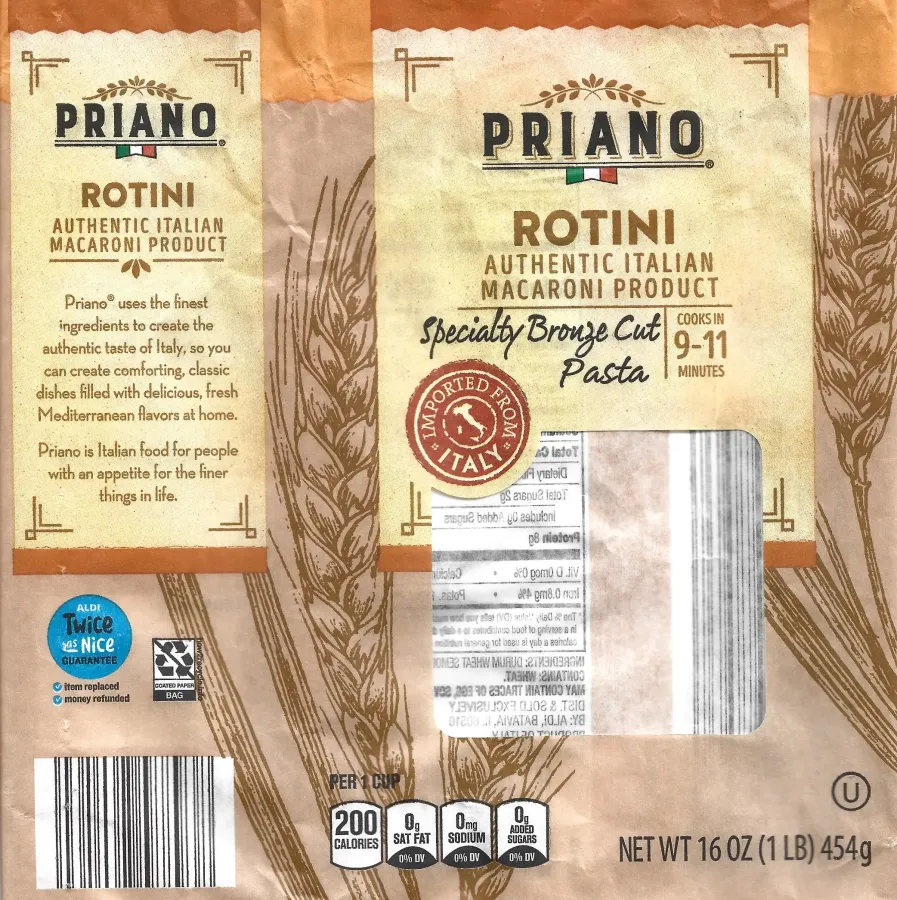 Priano Rotini Pasta