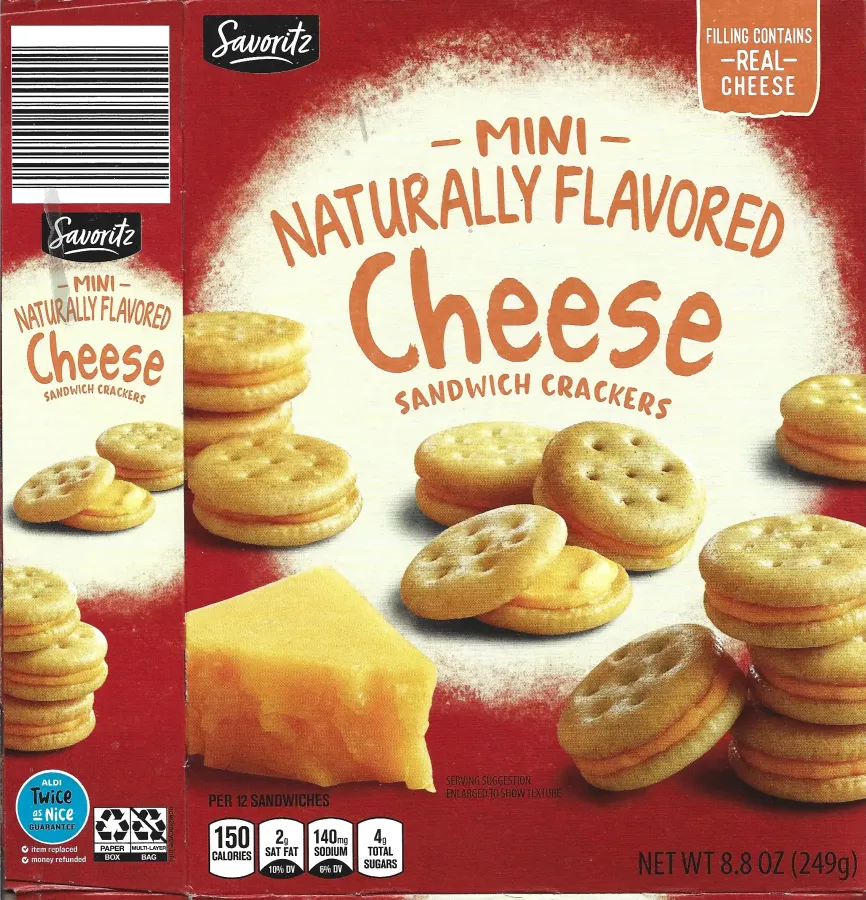 Savoritz Mini Cheese Sandwich Crackers