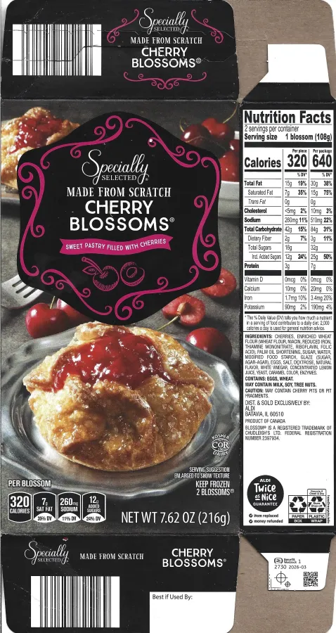 Specially Selected Cherry Blossoms Ingredients Nutrition Facts