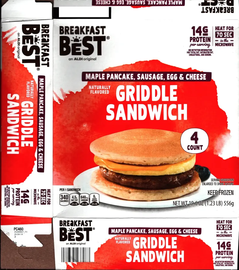 Breakfast Best Griddle Sandwich