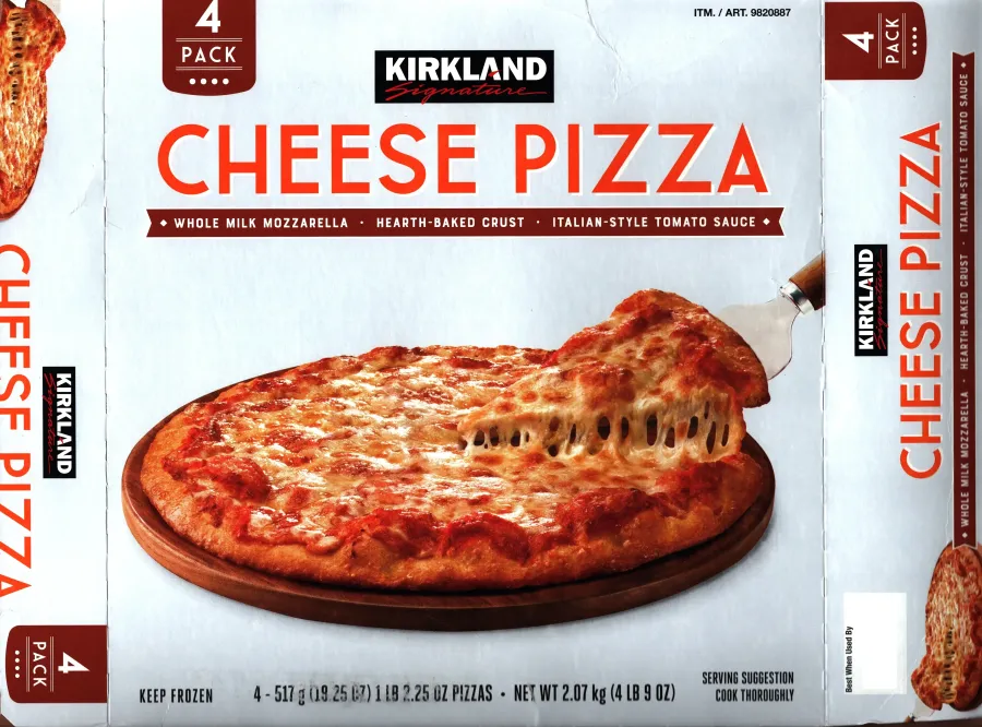 Kirkland Signature 4 Pack Cheeze Pizza