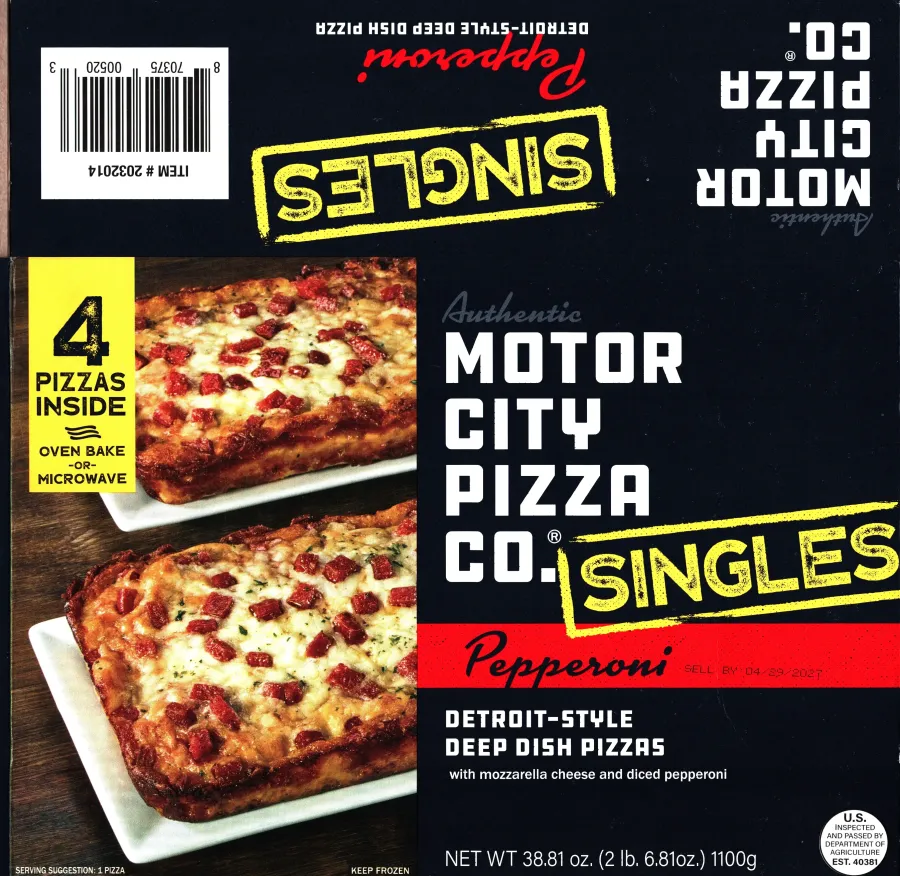 Motor City Pizza Co Pepperoni Singles Deep Dish